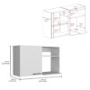 Burwood - Kitchen Wall Cabinet With 2 Doors And Shelves - White - Image 3