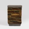 Outdoor Propane Tank Holder Fire Pit Cover Side Table Lightweight Concrete - Sandstone - Image 2