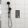 13" X 7" Stainless Steel Shower Niche With Seamless Waterproof Design - Gunmetal Black - Image 5