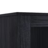 Modern Style Tall Display Cabinet With LED Lighting, Tempered Glass Door, 2 Drawers - Black - Image 11