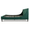 Aspen - King Vertical Tufted Modern Headboard Platform Bed Set - Evergreen - Image 3