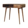 Curved Writing Desk - Oak - Image 2