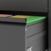 Premium 2 Drawer Metal Lateral File Cabinet With Lock Steel Wide Horizontal Filing Cabinets For Home Office - Black - Image 10