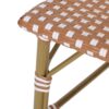 Outdoor Rattan French Barstool Set With Rust / Wicker And, Seat Height - Rust Red / White - Image 13