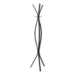 Free Standing Coat Rack 3 Hooks For Entryway - Espresso