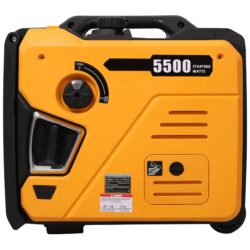 Super Quiet Inverter Generator 5.5Kw Portable Electric & Remote Start Aluminum, 224Cc 4 Stroke - Orange