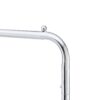Heavy Duty Iron Garment Rack With Basket On Wheels - Silver - Image 3