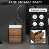 Modern Freestanding Bathroom Vanity With Single Undermount Sink And Double Drawers - Brown - Image 8