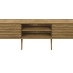 TV Stand, 72 Inch, Media Entertainment Center, Storage Cabinet, Console, Storage Shelves, Contemporary & Modern - Walnut