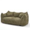 Comfortable Dual Beanbag Chair With High Resilience Foam Core For 2 People In - Olive Green - Image 17