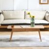 Low Table, Coffee Table With Storage Shelf - Natural - Image 12