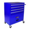 4 Drawers Multifunctional Tool Cart With Wheels - Blue - Image 15