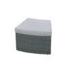 10 Piece Outdoor Sectional Half Round Patio Rattan Sofa Set, Wicker Conversation Furniture Set For Free Combination - Light Gray - Image 22