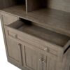 Freestanding Buffet With Hutch, Large Kitchen Pantry Storage Cabinet Cupboard With Pull Out Side Cabinet, Door Shelves And Drawer - Brown - Image 17