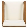 5 Piece Outdoor Patio Dining Set With 4 Armchairs And Table - Beige - Image 21