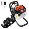 Vevor Gas Post Hole Digger 52Cc 1450W With 8 Drill Bits & Extension Rod Aluminium Alloy - Black - Image 9