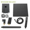 12" Ceiling Mount Square Shower System With Waterfall Tub Spout And Rough In Valve - Matte Black - Image 9