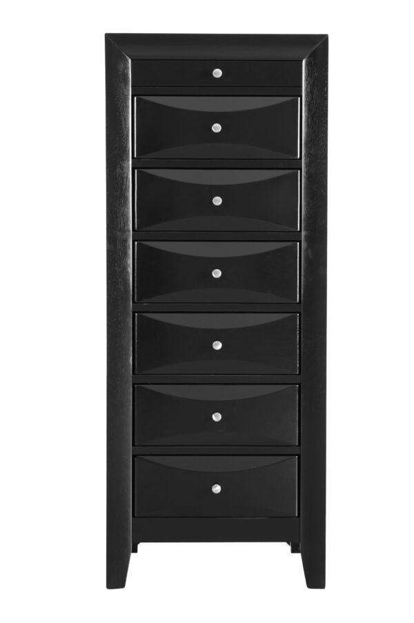 Marilla - 7 Drawer Lingerie Chest - Black