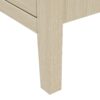 Modern 2 Door 3 Drawer Storage Cabinet, Buffet Cabinet With 2 Embossed Door For Living Room, Kitchen, Entryway - Natural - Image 21