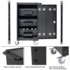 45 Bay Mobile School Charging Cart Station For Chromebook, Tablet And Laptop Computer With Power Strip Included - Black - Image 8