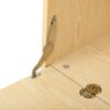 Furniture Style Multi Use Natural Cat Litter Box House With Flip Down Door - Natural - Image 12