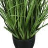23" Tall, Artificial Plant, Grass, Indoor, Faux, Fake, Table, Greenery, Potted, Real Touch, Decorative - Green / Black - Image 2