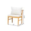 Farmhouse Solid Wood Dining Nook Set For 6, Space Saving High Top Corner Table With Bench & Chairs - Natural / White - Image 3