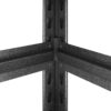 Heavy Duty 5 Tier Adjustable Metal Shelving Unit With Pegboard And Wheels For Multipurpose Storage - Black - Image 7