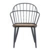 Contemporary Indoor Dining Set With Metal Legs, Birch, And Metal - Black / Natural - Image 17