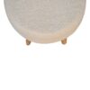 Petite Footstool - Cream / Brown - Image 8