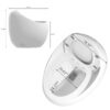 Modern Egg Shape Toilet 1.28 Gpf Single Flush Ceramic - White - Image 3