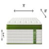 14" King Hybrid Mattress With Gel Memory Foam And Pocket Springs - Green - Image 3