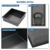12" X 12" Stainless Steel Shower Niche Waterproof And Durable - Gunmetal Black - Image 7