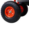 Rolling Garden Scooter Cart With 360 Swivel Seat, Tool Tray, Frame - Red - Image 7