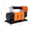 Heavy Duty 12V Air Compressor, Tire Inflator With Pressure Gauge, Compact Size - Black / Orange - Image 3