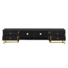TV Stand, Entertainment Center TV Media Console Table, Modern TV Stand With Storage, TV Console Cabinet Furniture For Living Room - Black - Image 11