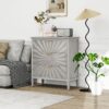 3 Drawer Storage Cabinet, 3 Drawer Modern Dresser, Chest Of Drawers Farmhouse For Entryway, Living Room, Bed Room - Light Gray - Image 3