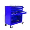 4 Drawers Multifunctional Tool Cart With Wheels - Blue - Image 8