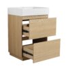 Modern Bathroom Vanities With Single Sink Combo - Oak - Image 16