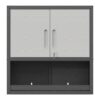 Metal Wall Mounted Tool Storage Cabinet With Locking Door, 1 Shelf, Metal - White - Image 10