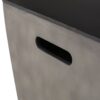 Modern Design Mgo Tank Holder Side Table With Ceramic Top - Black / Gray - Image 9