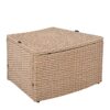 10 Piece Outdoor Sectional Half Round Patio Rattan Sofa Set, Wicker Conversation Furniture Set For Free Combination - White - Image 21