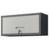 Heavy Duty Metal Wall Mounted Tool Storage Cabinet Steel Metal Garage Storage Cabinet - Black / Gray - Image 5