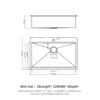 30" Topmount Stainless Steel Kitchen Sink With Workstation Ledge And Accessories - Black - Image 4