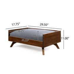 Dog Bed With High Quality Mattress - Gray / Brown