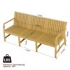 5 Piece Indoor / Outdoor Furniture Set 3 Seater Sofa, 2 Chairs And 2 Coffee Tables, Waterproof And Durable - Brick Yellow - Image 3