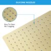 Square Rainfall Shower Head Stainless Steel, Full Body Coverage, Wall / Ceiling Mount Luxury Bathroom Fixture - Gold - Image 4