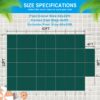 Green Mesh Pool Safety Cover For 20 X 40Ft Rectangular Inground Winter Swimming Pools With 4 X 8Ft Center End Step, Triple Stitched High Strength Mesh - Green - Image 3