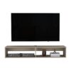 Moore - Floating TV Stand With Cable Management Oak - White Oak - Image 2
