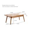 Low Table, Coffee Table With Storage Shelf - Natural - Image 2